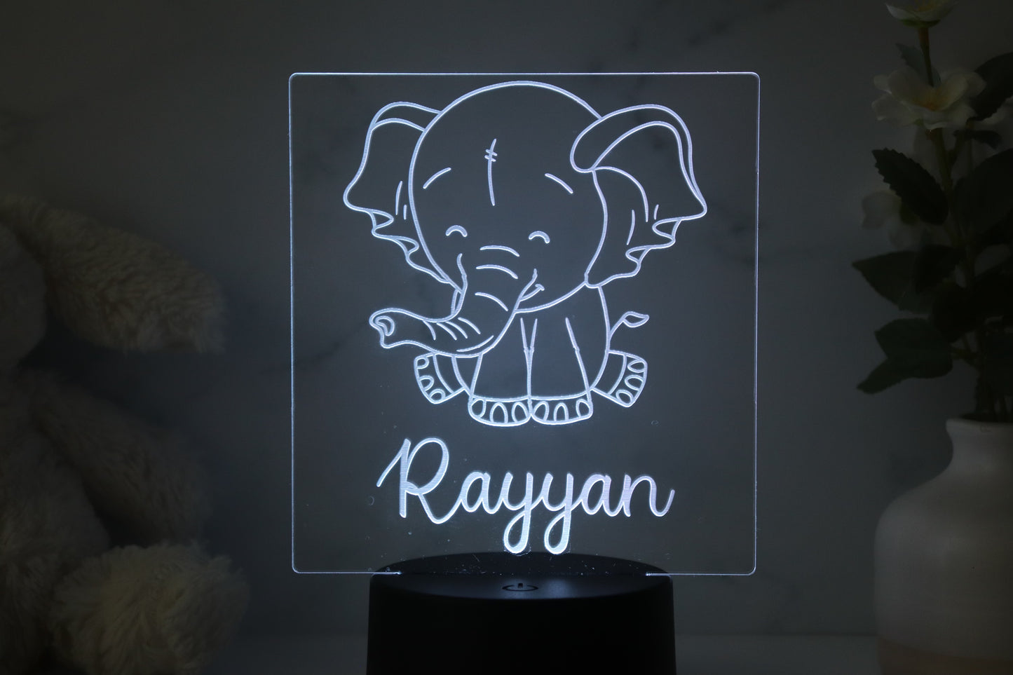 Elephant Sitting Night Light