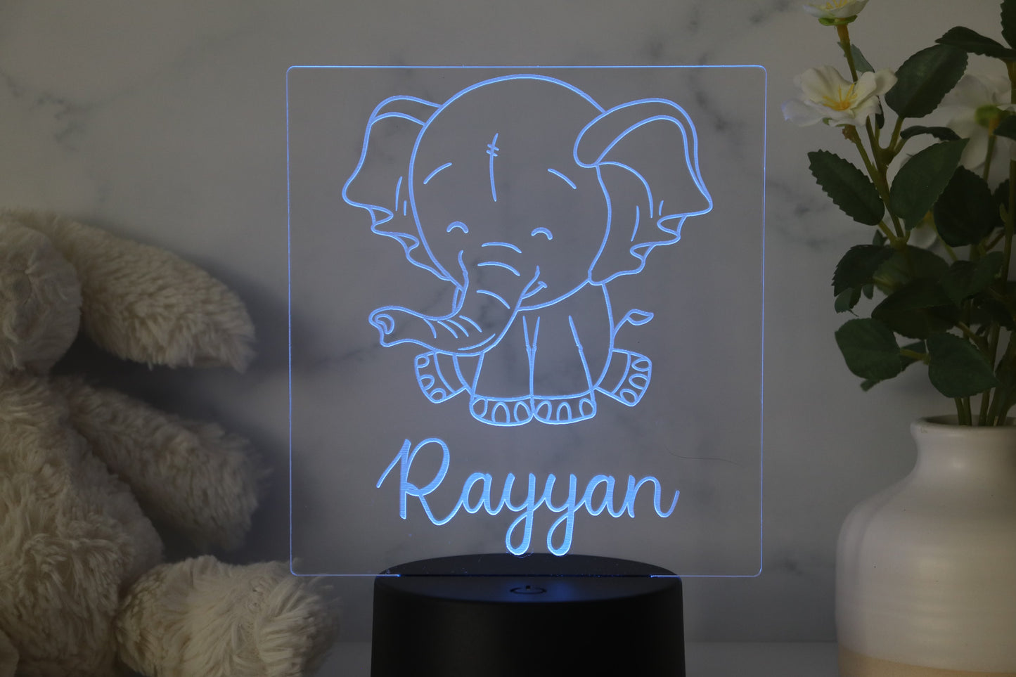 Elephant Sitting Night Light